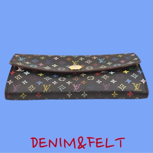 Louis Vuitton Monogram Multicolor Portefeuille Sarah Long Wallet w/Box |PRELOVED - Picture 7 of 15